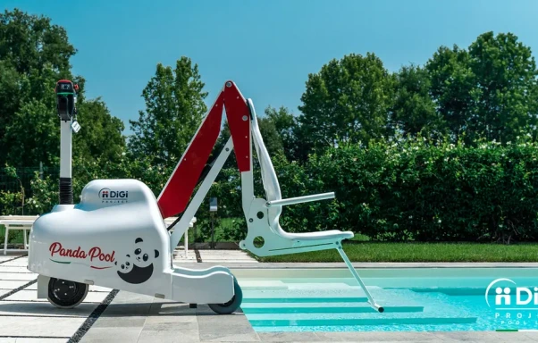 „DiGi Project Panda Pool“ mobilus motorizuotas baseino keltuvas