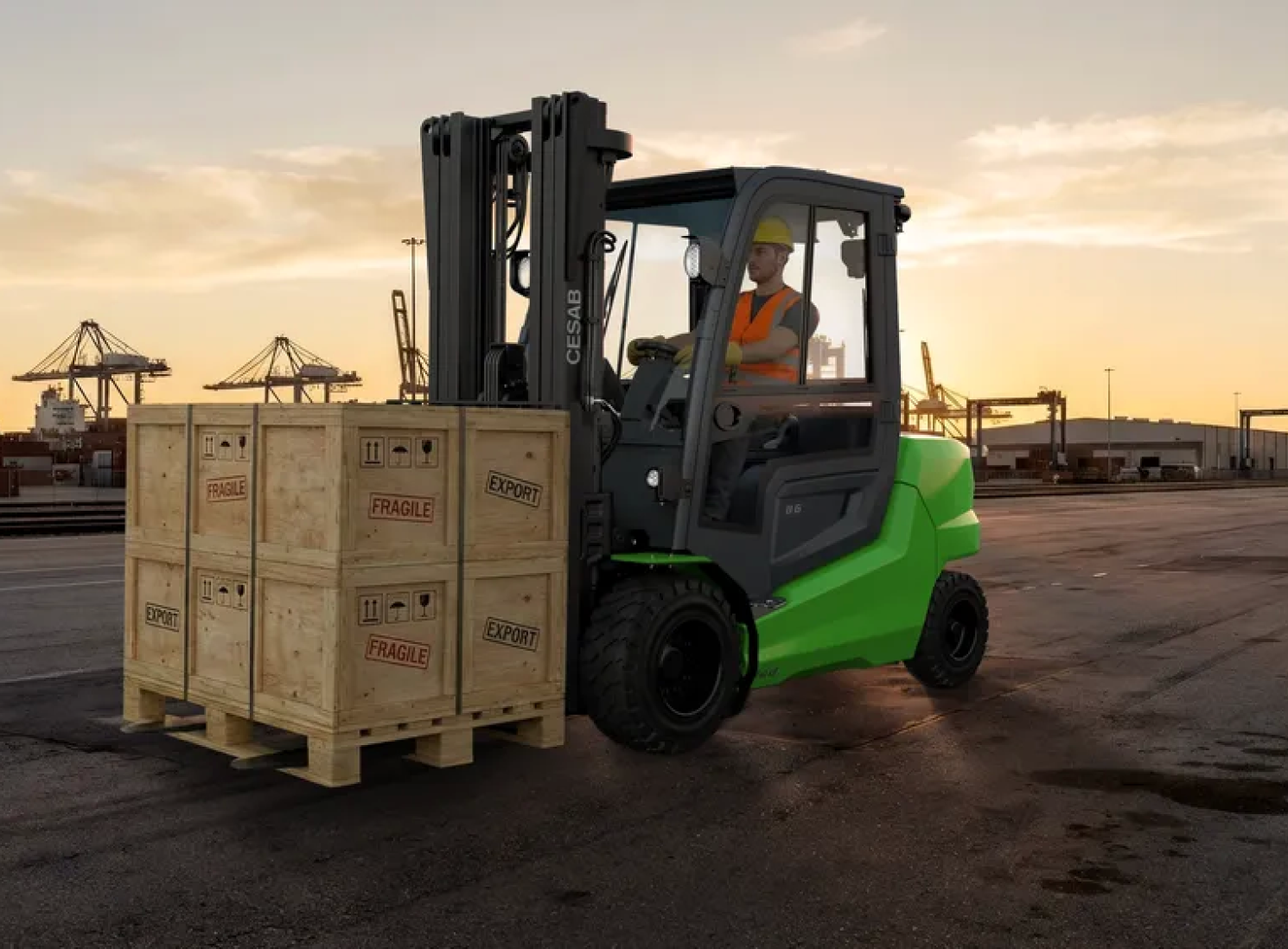 CESAB B6 35H–50HL elektrinis šakinis krautuvas